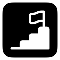 Editable career ladder, promotion, goal, success, climbing vector icon. Business, work, job, office. Part of a big icon set family. Perfect for web and app interfaces, presentations, infographics, etc