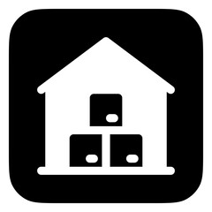 Editable warehouse vector icon. Shipping, delivery, e-commerce, transport, logistics. Part of a big icon set family. Perfect for web and app interfaces, presentations, infographics, etc