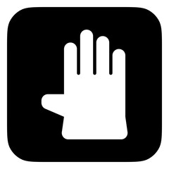 Editable rubber glove vector icon. Industry, household, gardening, landscaping. Part of a big icon set family. Perfect for web and app interfaces, presentations, infographics, etc