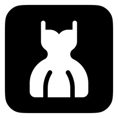 Editable wedding dress vector icon. Wedding, valentine, love, celebration. Part of a big icon set family. Perfect for web and app interfaces, presentations, infographics, etc