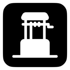 Editable water well vector icon. Water source, rural, structure. Part of a big icon set family. Perfect for web and app interfaces, presentations, infographics, etc