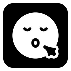 Editable sigh, relief, expression emoticon vector icon. Part of a big icon set family. Part of a big icon set family. Perfect for web and app interfaces, presentations, infographics, etc