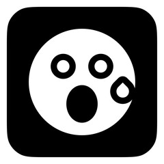 Editable suprised expression emoticon vector icon. Part of a big icon set family. Part of a big icon set family. Perfect for web and app interfaces, presentations, infographics, etc