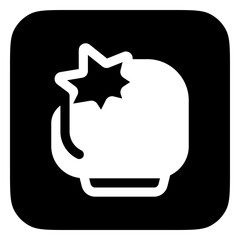 Editable fighting game, boxing glove vector icon. Video game, game elements. Part of a big icon set family. Perfect for web and app interfaces, presentations, infographics, etc