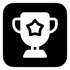 Editable winning trophy vector icon. Video game, game elements. Part of a big icon set family. Perfect for web and app interfaces, presentations, infographics, etc