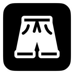 Editable shorts vector icon. Clothing, fashion, apparel. Part of a big icon set family. Perfect for web and app interfaces, presentations, infographics, etc