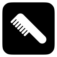 Editable hair comb vector icon. Cosmetics, makeup, skincare, beauty. Part of a big icon set family. Perfect for web and app interfaces, presentations, infographics, etc
