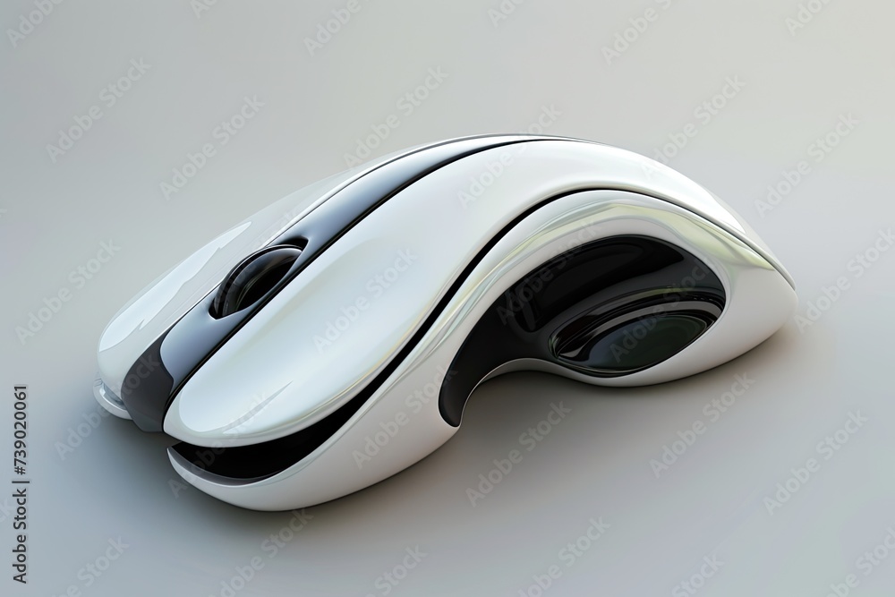 Aufkleber A 3D computer mouse icon with modern design