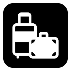 Editable baggage, luggage, suitcase vector icon. Part of a big icon set family. Perfect for web and app interfaces, presentations, infographics, etc
