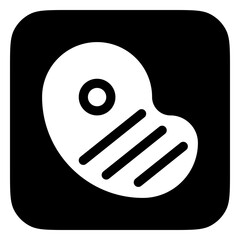 Editable steak, bbq, grilled meat vector icon. Part of a big icon set family. Perfect for web and app interfaces, presentations, infographics, etc