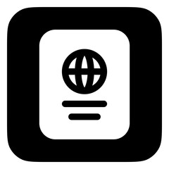 Editable passport vector icon. Part of a big icon set family. Perfect for web and app interfaces, presentations, infographics, etc