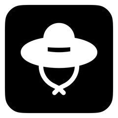 Editable sun hat vector icon. Part of a big icon set family. Perfect for web and app interfaces, presentations, infographics, etc