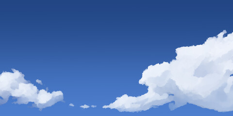 青空背景　手描き