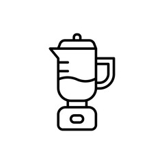 Obraz premium Blender outline icons, minimalist vector illustration ,simple transparent graphic element .Isolated on white background