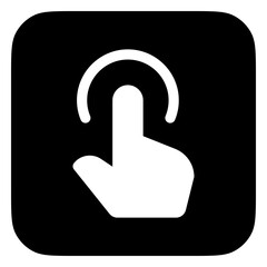 Editable one finger hold vector icon. Part of a big icon set family. Perfect for web and app interfaces, presentations, infographics, etc