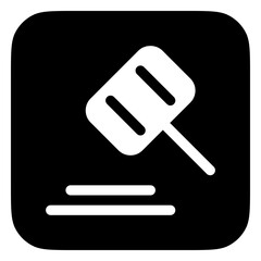 Editable gavel, law, hammer, auction vector icon. Part of a big icon set family. Perfect for web and app interfaces, presentations, infographics, etc