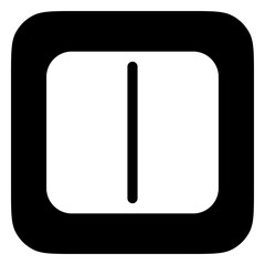 Editable vector layout split screen column icon. Part of a big icon set family. Perfect for web and app interfaces, presentations, infographics, etc