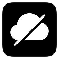 Editable vector no cloud connection icon. Part of a big icon set family. Perfect for web and app interfaces, presentations, infographics, etc