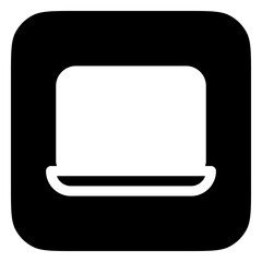 Editable vector blank laptop computer screen icon. Part of a big icon set family. Perfect for web and app interfaces, presentations, infographics, etc