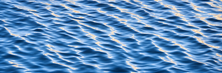 Sea surface, ripples on the water, water texture, banner, ai generated