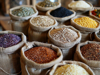 Grains from around the world the staple beauty of simplicity and nutrition