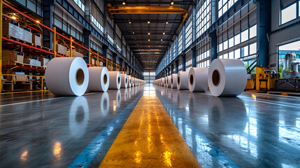 Paper and pulp mill - obrazy, fototapety, plakaty
