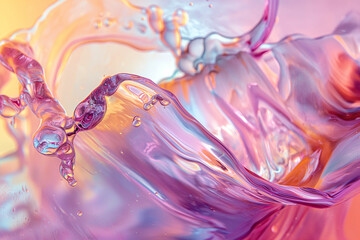 Obraz premium Fantastic, colorful and vibrant liquid abstract background image Fantastisches, farbenfrohes und lebendiges flüssiges abstraktes Hintergrundbild 幻想的でカラフルで鮮やかな液体の抽象的な背景画像