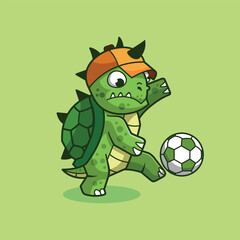 simple mascot logo turtle character design