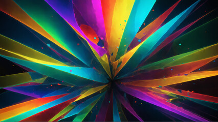 rainbow shards of literal color