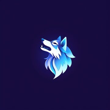 Wolf In the style of graphic symbolism