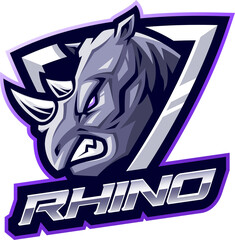 Rhino head mascot
