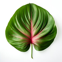 pink lotus flower isolated, Caladium anthurium tropical leaves calathea banana leaf perilla leaf split leaf philodendron lily le - obrazy, fototapety, plakaty