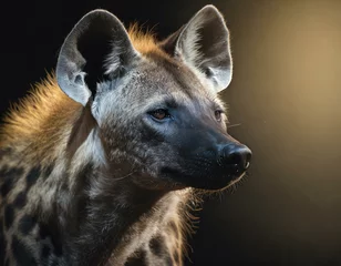 Deurstickers African hyena © Jonghwan Jung