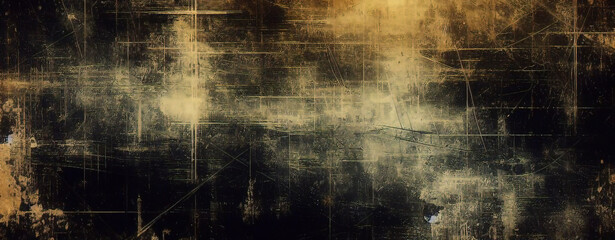 Obraz premium Black white gold liquid 3d abstract marbled background with golden wavy lines. Marble stone texture, jasper. Ornamental art Deco marble textured waves pattern. Fake painted artificial stone texture