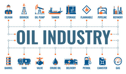oil industry icon design for use technical website