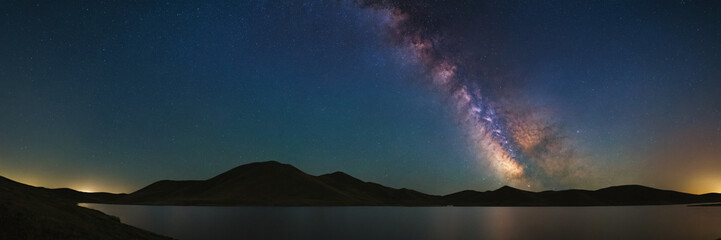 Galactic Splendor The Milky Way Above Duolun Lake, Inner Mongolia