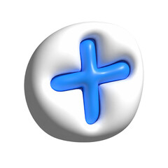 Obraz premium 3d Plus Sign transparent png