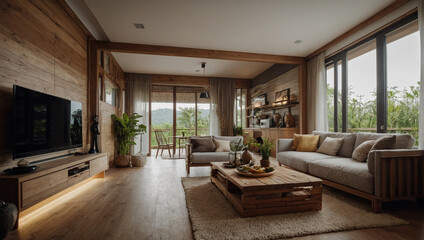 Fototapeta premium Interior empty room high Quality