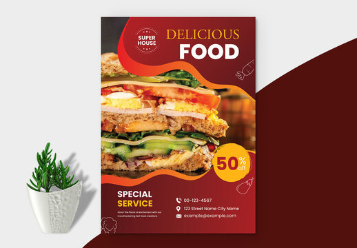 Fast Food Flyer Layout Template