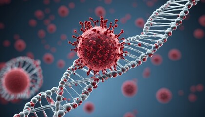  Viral threat - A microscopic view of a pandemic