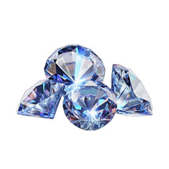 Fototapeta premium A large, clear diamond is the centerpiece of this image, shining brightly png / transparent
