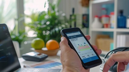 Smart Health Monitoring, Doctor Connects Continuous Glucose Monitor to Smartphone for Real Time Blood Sugar Check in At Risk Individual