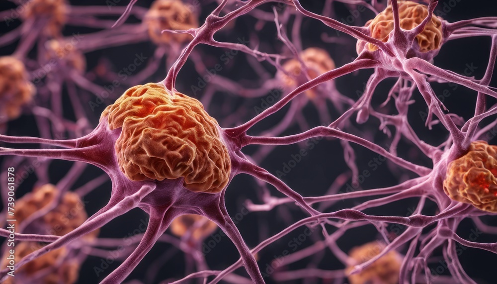 Poster neural network with synaptic connections and neurotransmitters