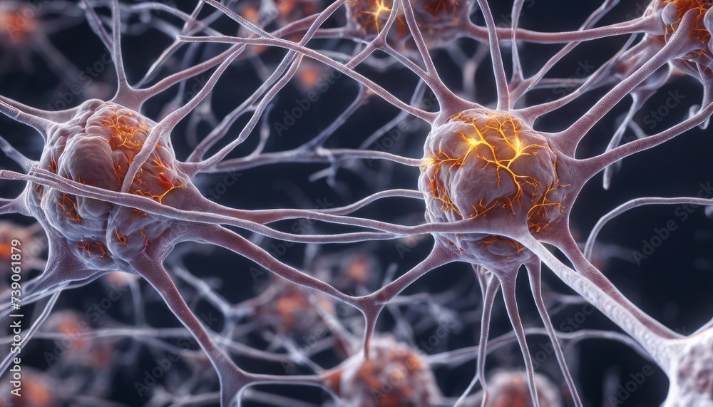 Poster neurons and synapses in a network, a complex and intricate system of communication in the brain