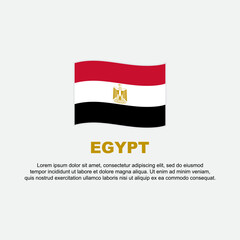Egypt Flag Background Design Template. Egypt Independence Day Banner Social Media Post. Egypt Background