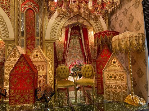 A traditional wedding decoration of Minangkabau etnic, West Sumatra, Indonesia