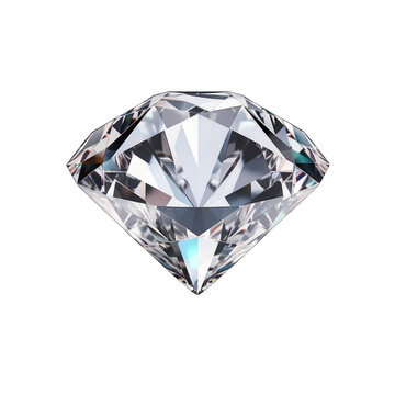 A large, clear diamond is the centerpiece of this image, shining brightly png / transparent