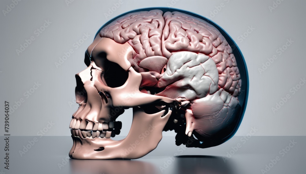 Poster exploring the intricate complexity of the human brain