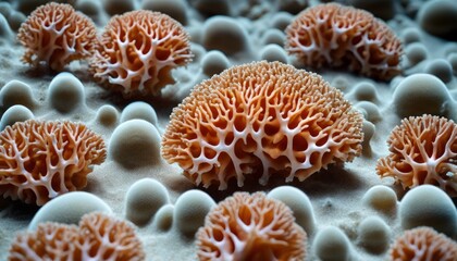 Naklejka na ściany i meble Underwater wonderland - A close-up of vibrant coral formations
