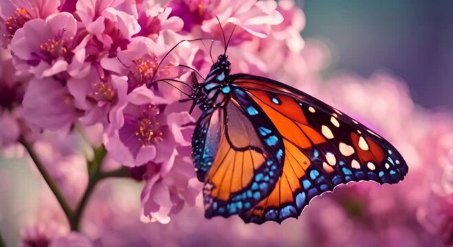 Where Wings Meet Petals, A Dance of Beauty and Sustenance in the Garden